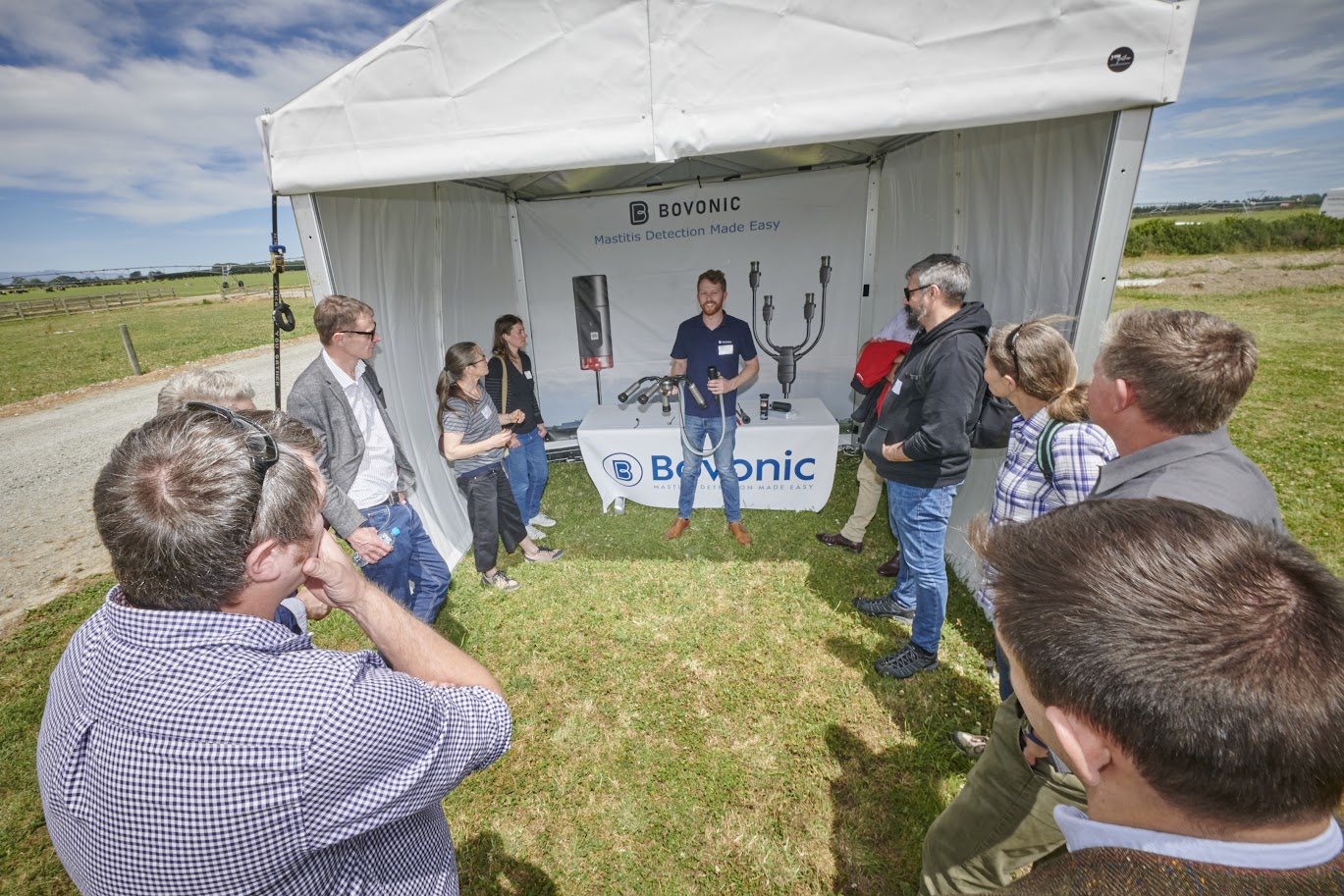 Liam Kampshof, Founder of Bovonic, at our Agitech in the Dairy event in November